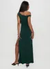 Rios One Shoulder Maxi Dress Green sold by Princess Polly