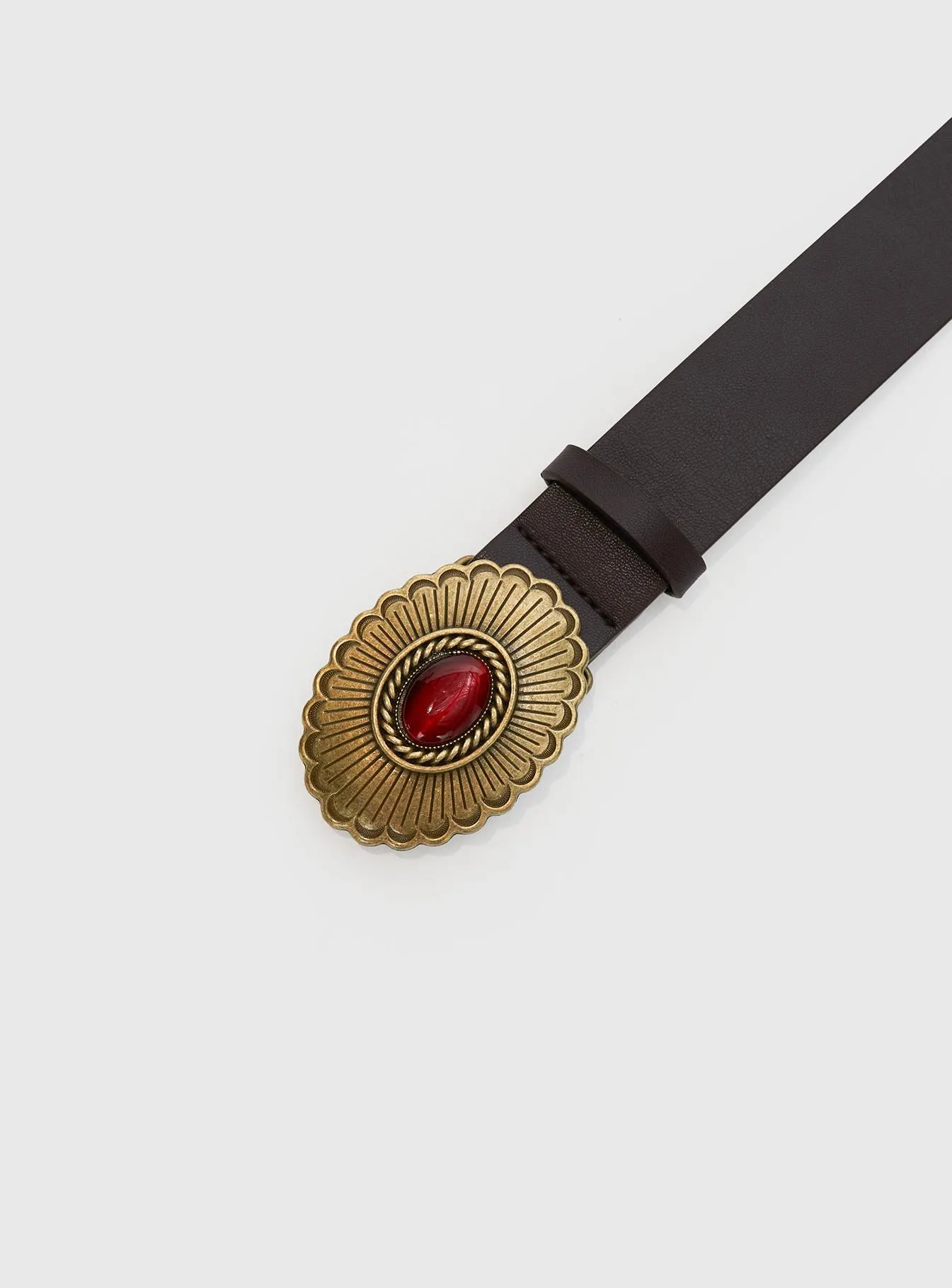 Norwalk Belt Dark Brown sold by Princess Polly product image thumbnail 3