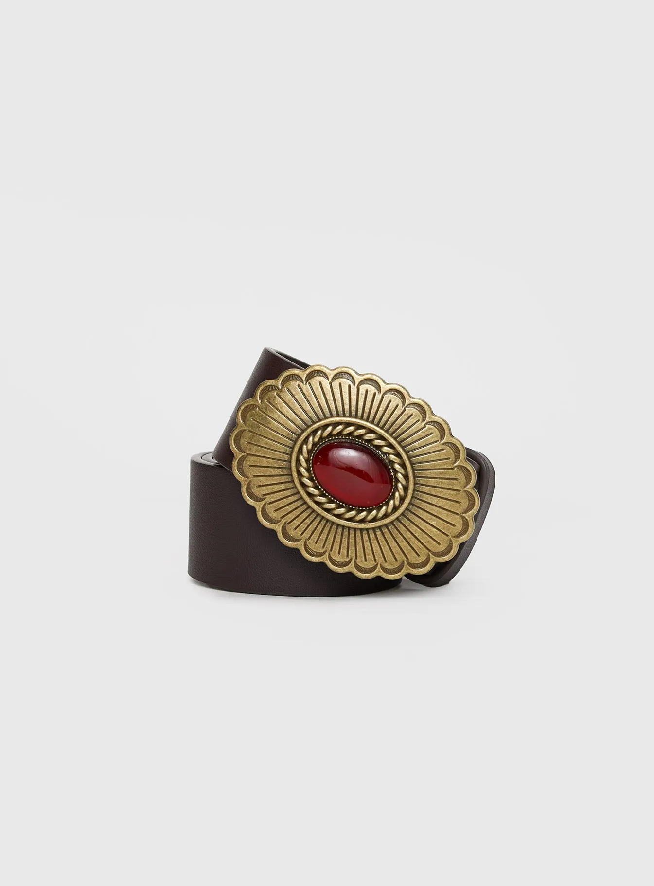 Norwalk Belt Dark Brown sold by Princess Polly product image thumbnail 2