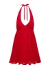 Moriah Halter Mini Dress Red sold by Princess Polly