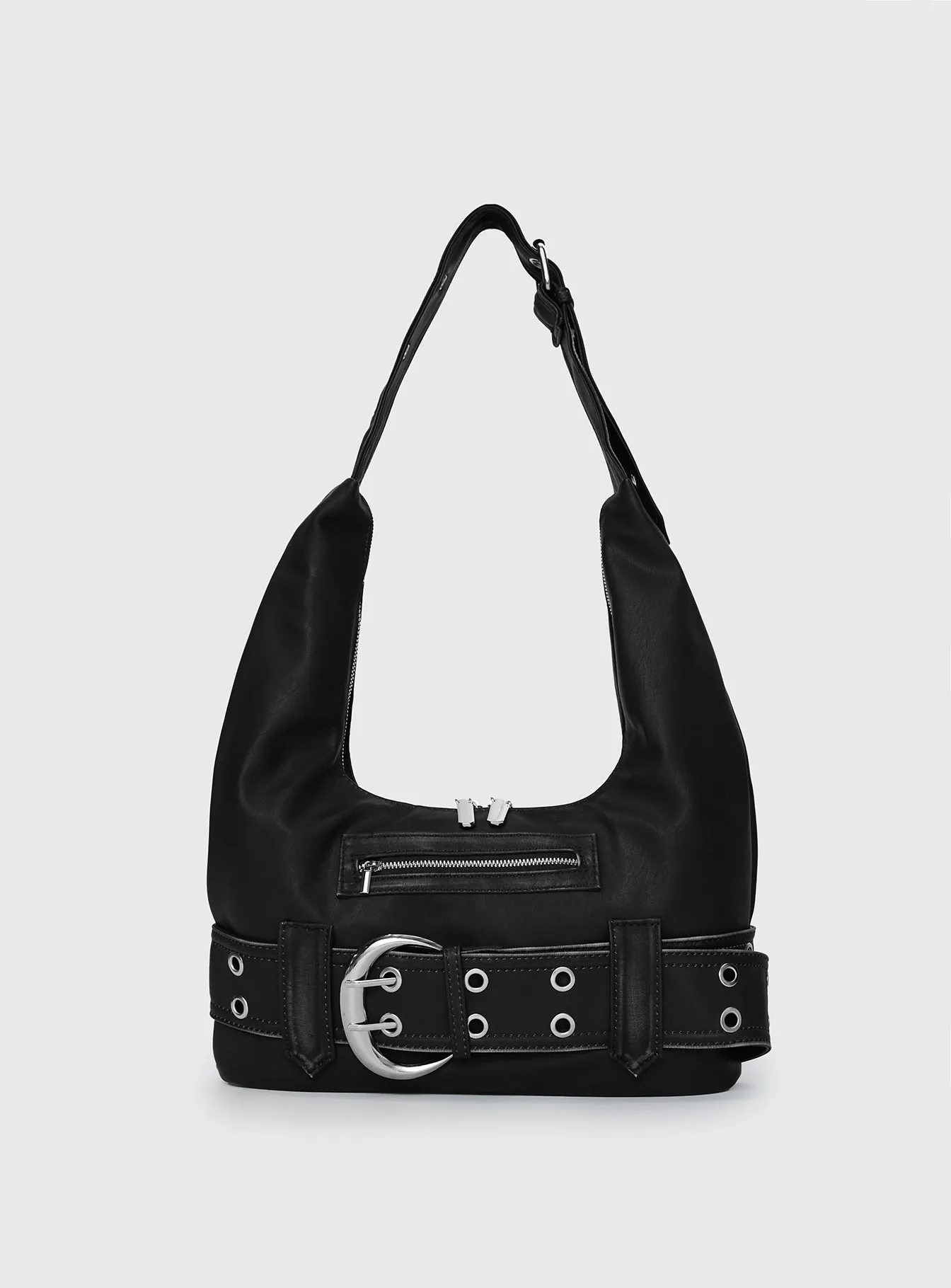Astraia Buckle Detail Bag Black sold by Princess Polly product image thumbnail 2