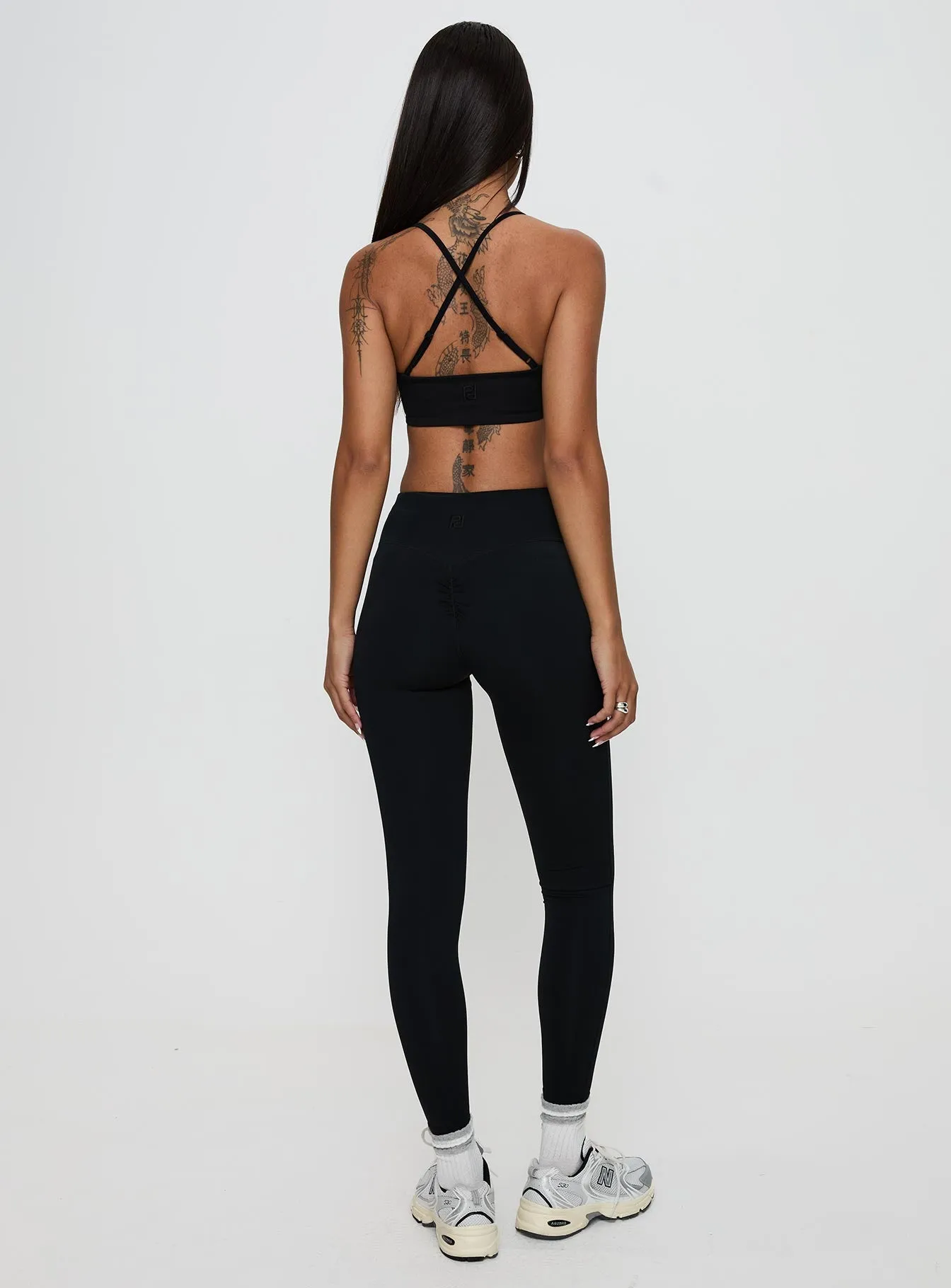 Dellah Ruched Back Leggings Black sold by Princess Polly product image thumbnail 5