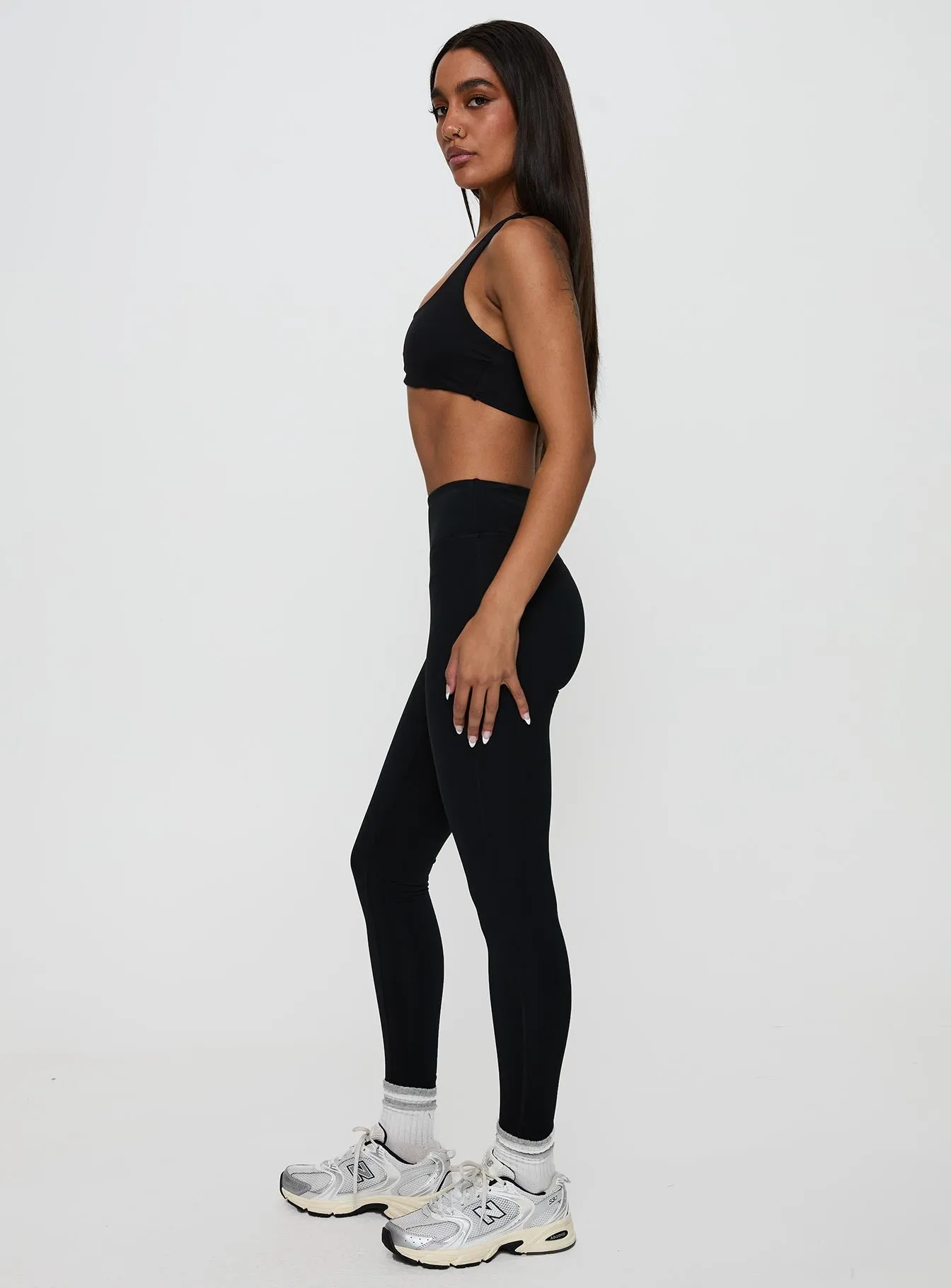 Dellah Ruched Back Leggings Black sold by Princess Polly product image thumbnail 4