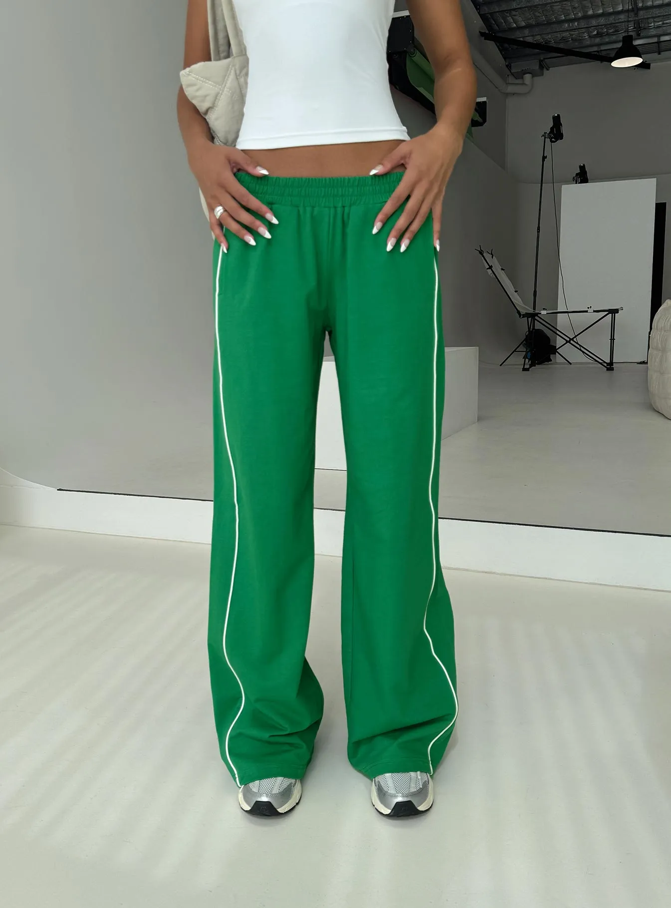 Field Day Track Pants Green sold by Princess Polly