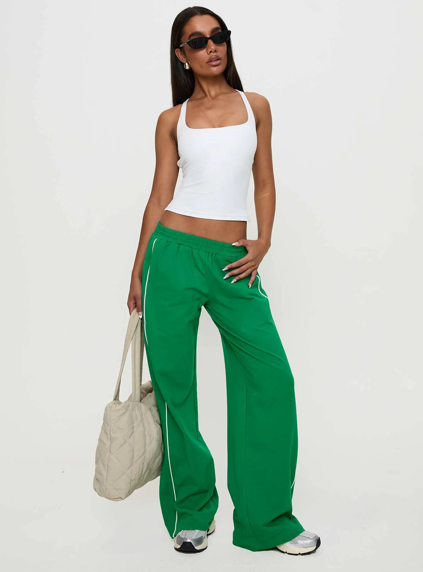 Field Day Track Pants Green sold by Princess Polly product image thumbnail 3