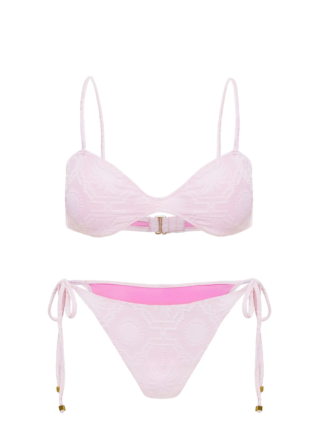Nell Tie Side Bikini Bottoms Pink sold by Princess Polly product image thumbnail 5