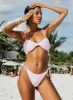 Nell Tie Side Bikini Bottoms Pink sold by Princess Polly