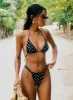 Jenner High Side Bikini Bottom Black / Polka Dot sold by Princess Polly