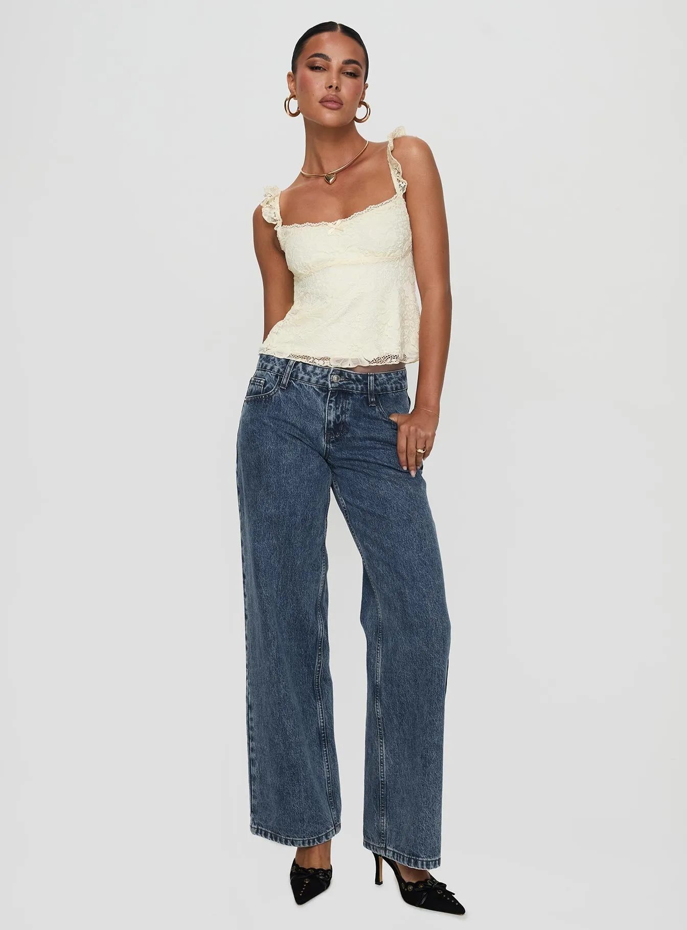 Madaleine Lace Top Cream sold by Princess Polly product image thumbnail 3