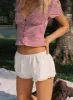 Rhubarb Lace Shorts White sold by Princess Polly