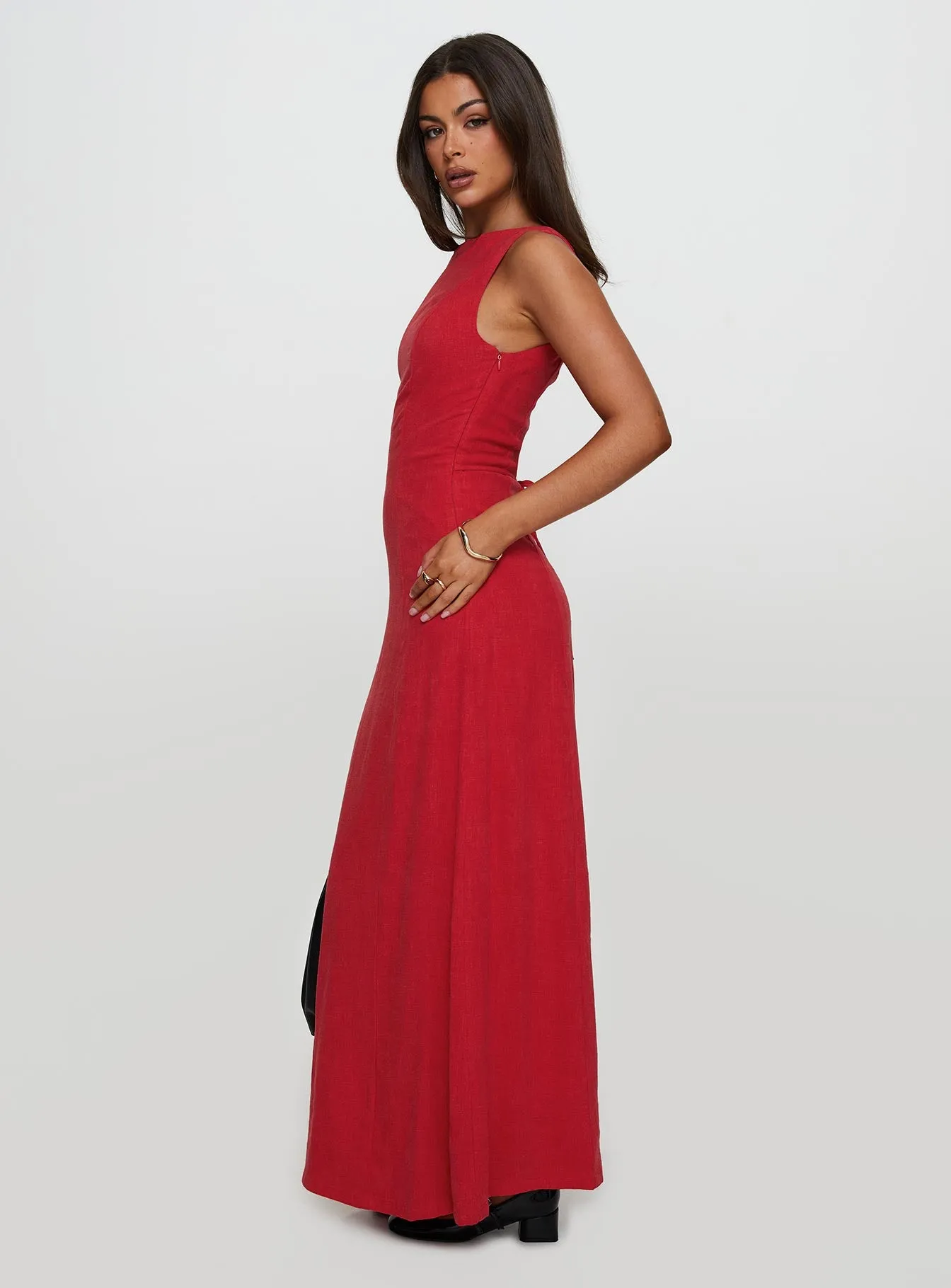 Lewisa Maxi Dress Red sold by Princess Polly product image thumbnail 3