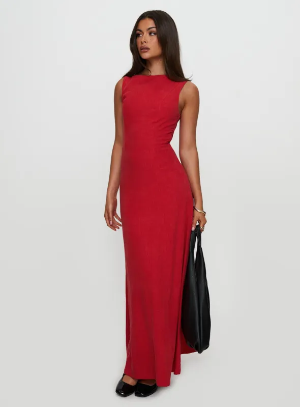 Lewisa Maxi Dress Red sold by Princess Polly