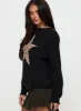Run The Party Knit Sweater Black sold by Princess Polly