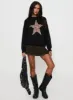 Run The Party Knit Sweater Black sold by Princess Polly