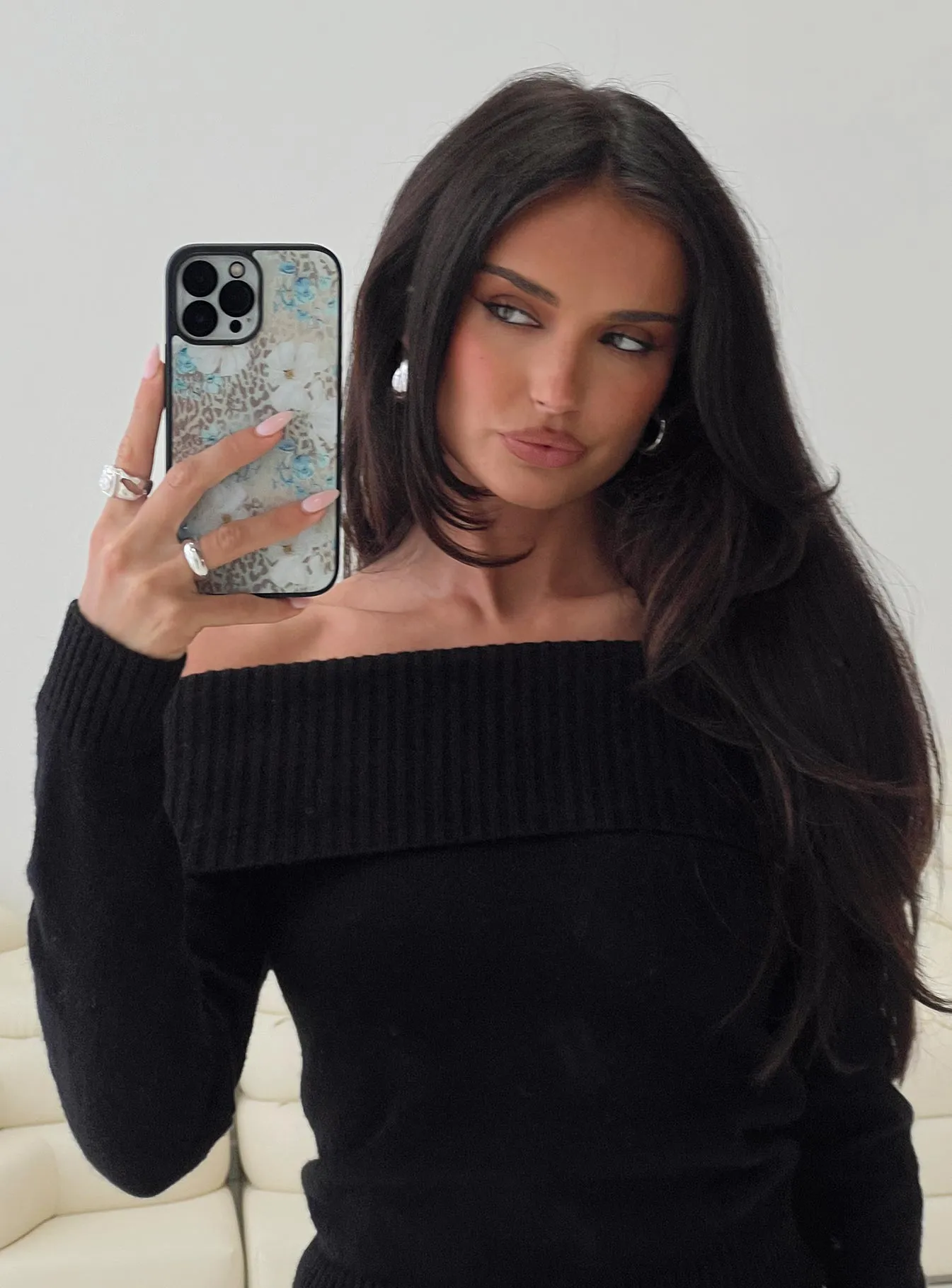 Lizabeth iPhone Case Floral Leopard sold by Princess Polly