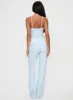 Lullabies Pointelle Sleep Pant Blue sold by Princess Polly
