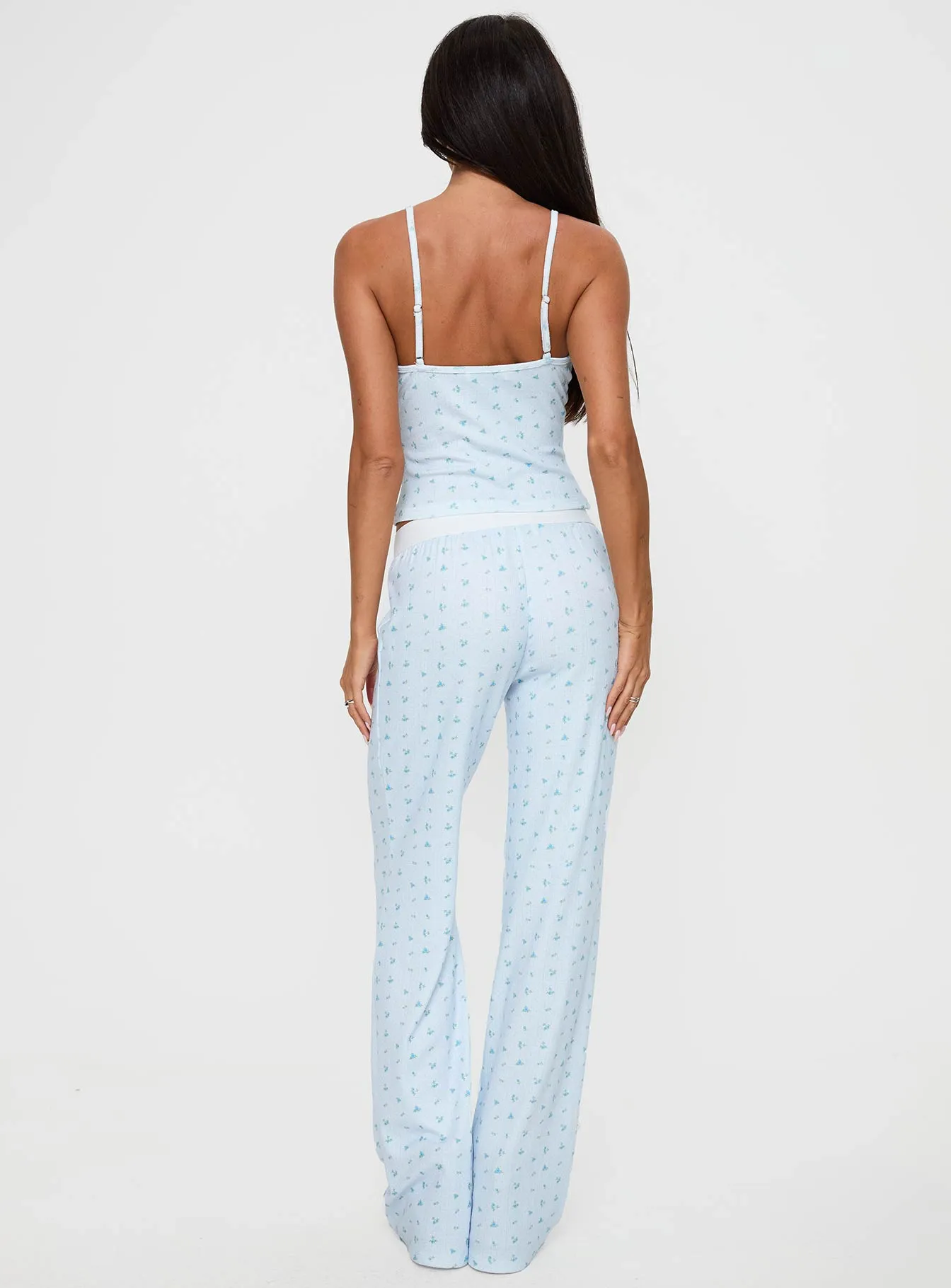 Lullabies Pointelle Sleep Pant Blue sold by Princess Polly product image thumbnail 5