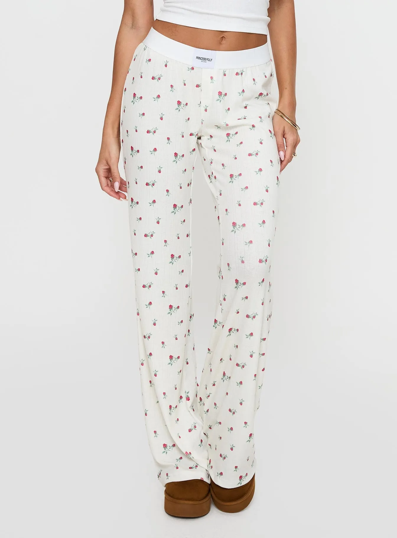 Lullabies Pointelle Sleep Pant Yellow sold by Princess Polly product image thumbnail 2