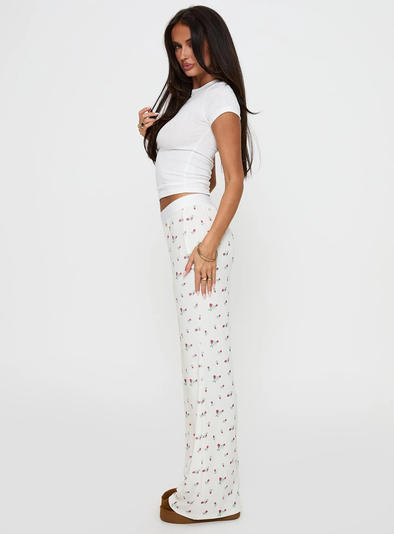 Lullabies Pointelle Sleep Pant Yellow sold by Princess Polly product image thumbnail 4