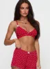 Slumber Pointelle Sleep Bralette Red sold by Princess Polly