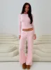 Whimsie Pointelle Sleep Pants Pink sold by Princess Polly