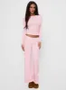 Whimsie Pointelle Sleep Pants Pink sold by Princess Polly