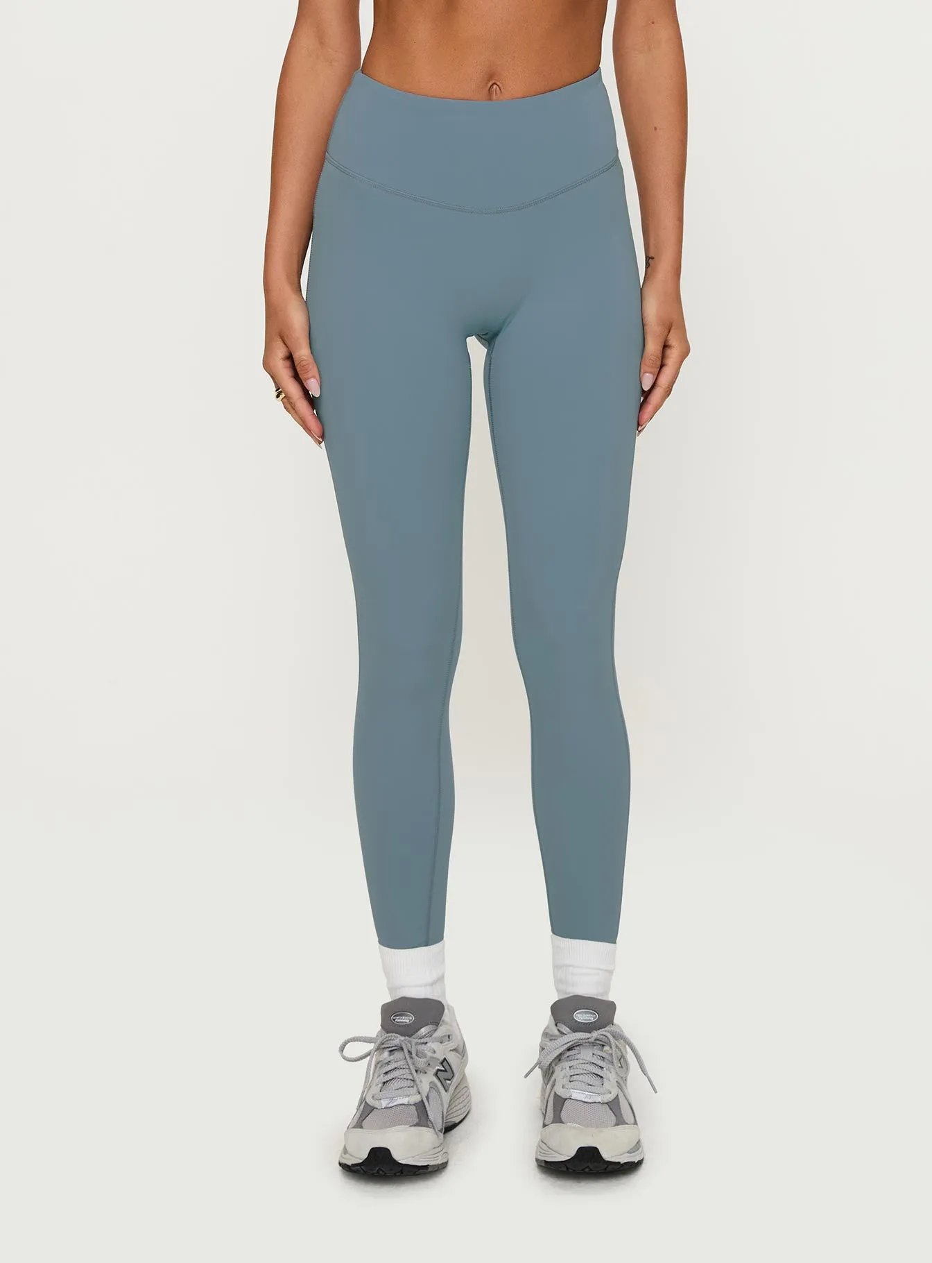 Dellah Ruched Back Leggings Blue sold by Princess Polly product image thumbnail 2