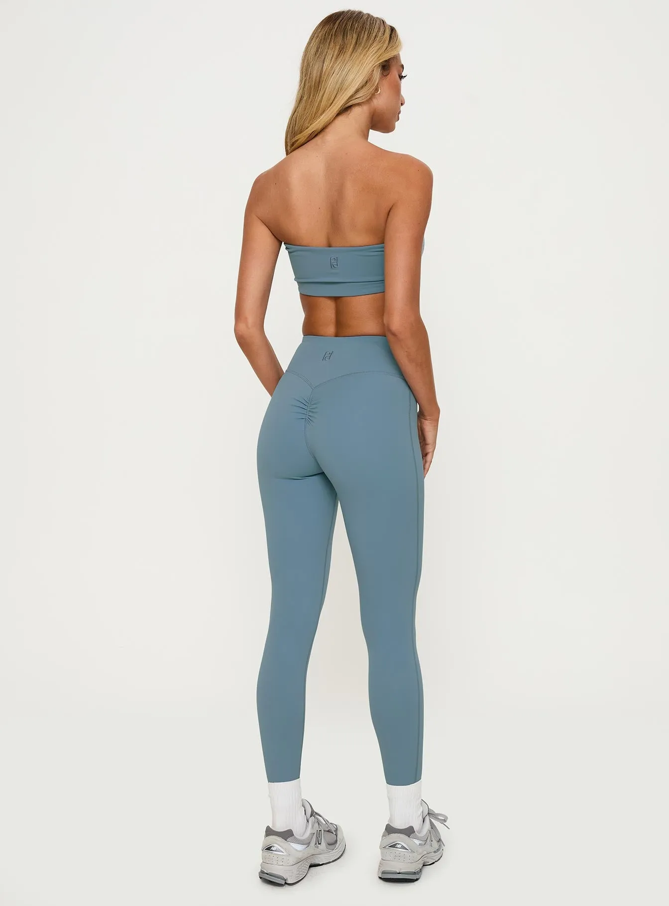 Dellah Ruched Back Leggings Blue sold by Princess Polly product image thumbnail 5