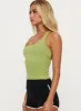 Layup Active Longline Cross Back Top Green sold by Princess Polly