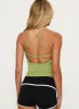 Layup Active Longline Cross Back Top Green sold by Princess Polly
