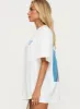 Club Polly Oversized Tee White sold by Princess Polly