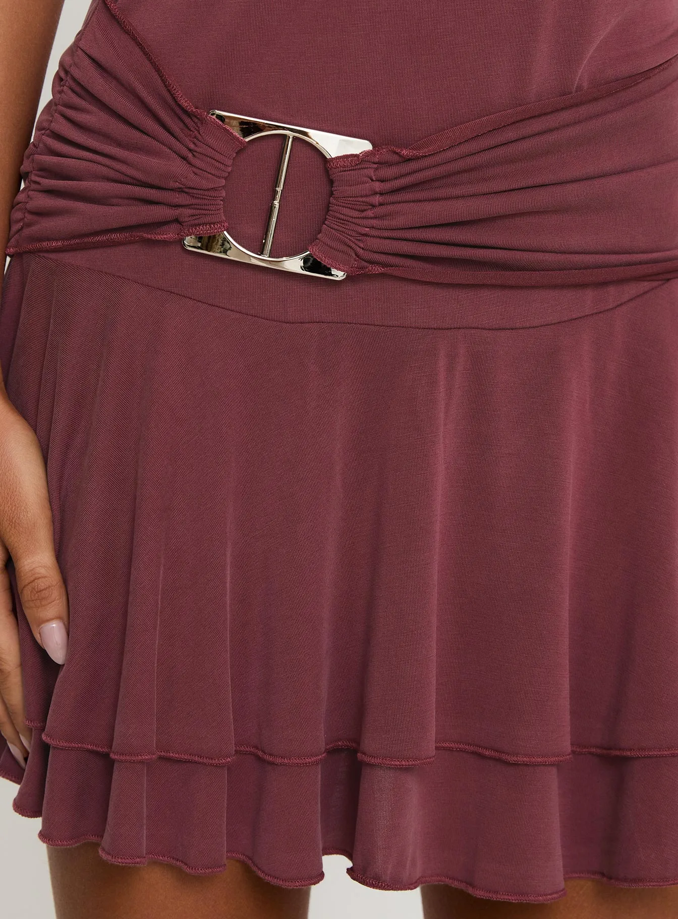 Primadonna Off The Shoulder Mini Dress Mauve sold by Princess Polly product image thumbnail 5