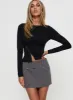 Nonie Pinstripe Mini Skirt Multi sold by Princess Polly