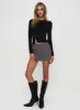 Nonie Pinstripe Mini Skirt Multi sold by Princess Polly