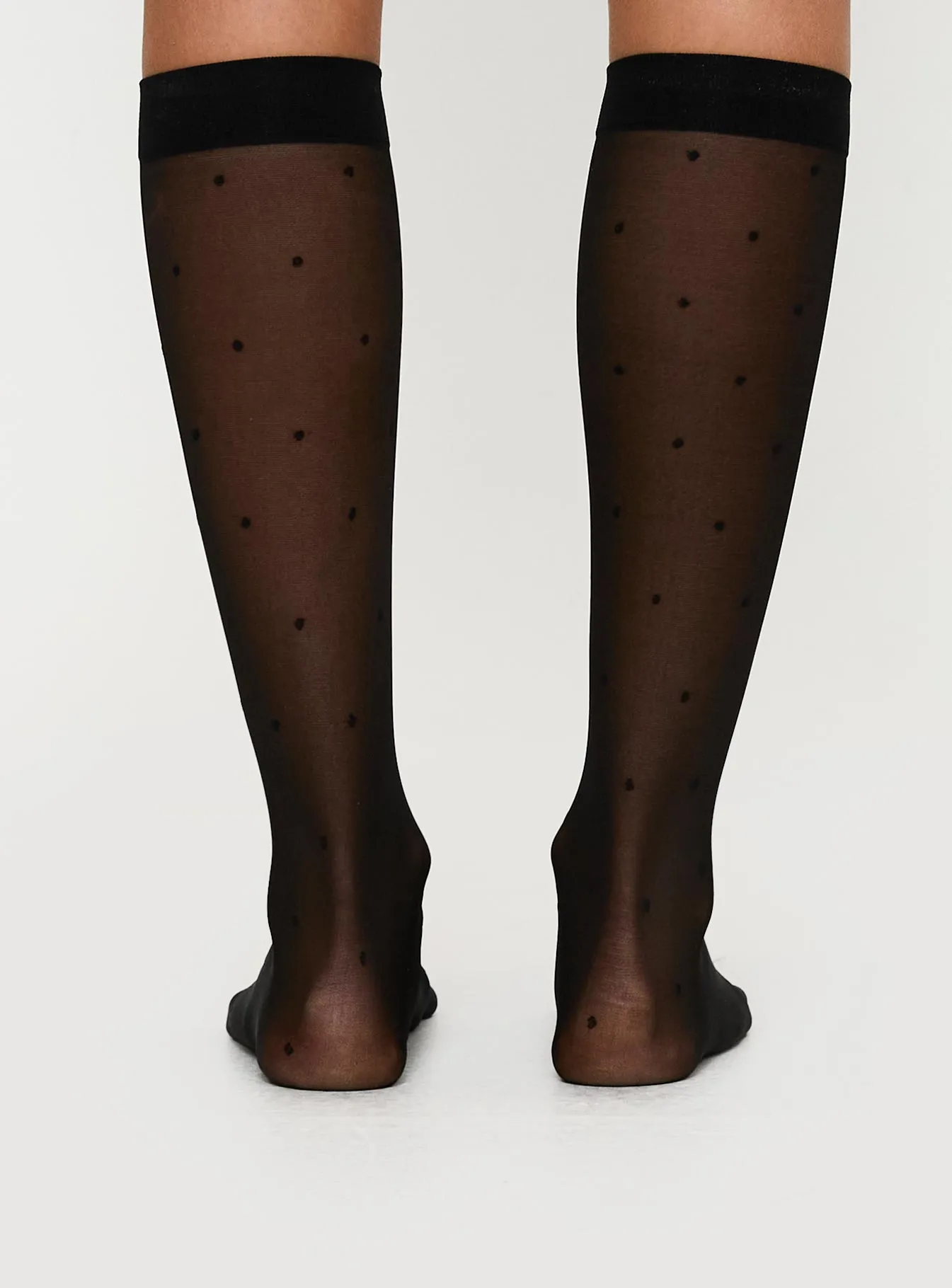 Audley Sheer Knee High Socks Black sold by Princess Polly product image thumbnail 4