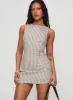 Yumiko Romper Brown Stripe Tall sold by Princess Polly