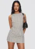 Yumiko Romper Brown Stripe Tall sold by Princess Polly
