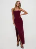 Jeniva Straplesss Maxi Dress Plum sold by Princess Polly