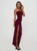 Jeniva Straplesss Maxi Dress Plum sold by Princess Polly
