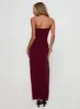 Jeniva Straplesss Maxi Dress Plum sold by Princess Polly