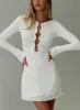 Dejonge Ring Mini Dress White sold by Princess Polly
