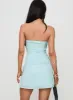 Irena Strapless Mini Dress Light Blue Tall sold by Princess Polly