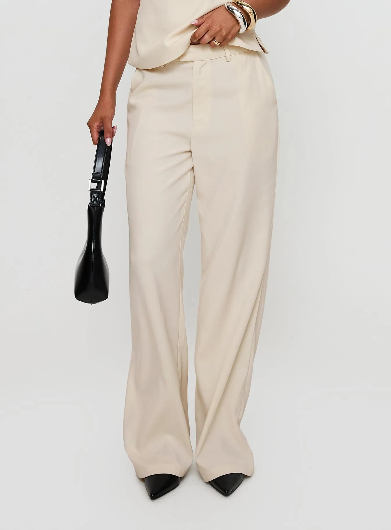 Irresistible Wide Leg Pant Cream sold by Princess Polly product image thumbnail 2