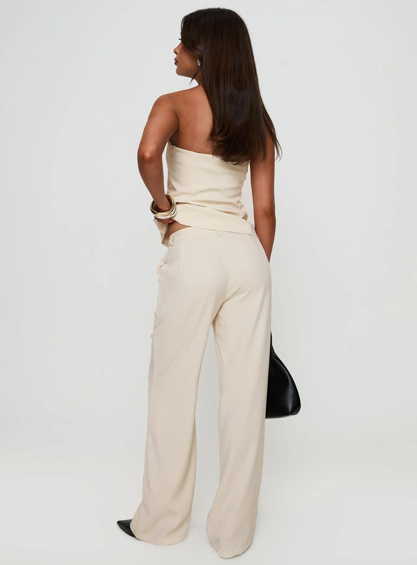 Irresistible Wide Leg Pant Cream sold by Princess Polly product image thumbnail 5