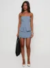 Lavish Living Strapless Top Blue sold by Princess Polly
