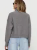 Too Busy Zip Up Sweater Grey sold by Princess Polly