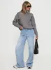 Too Busy Zip Up Sweater Grey sold by Princess Polly