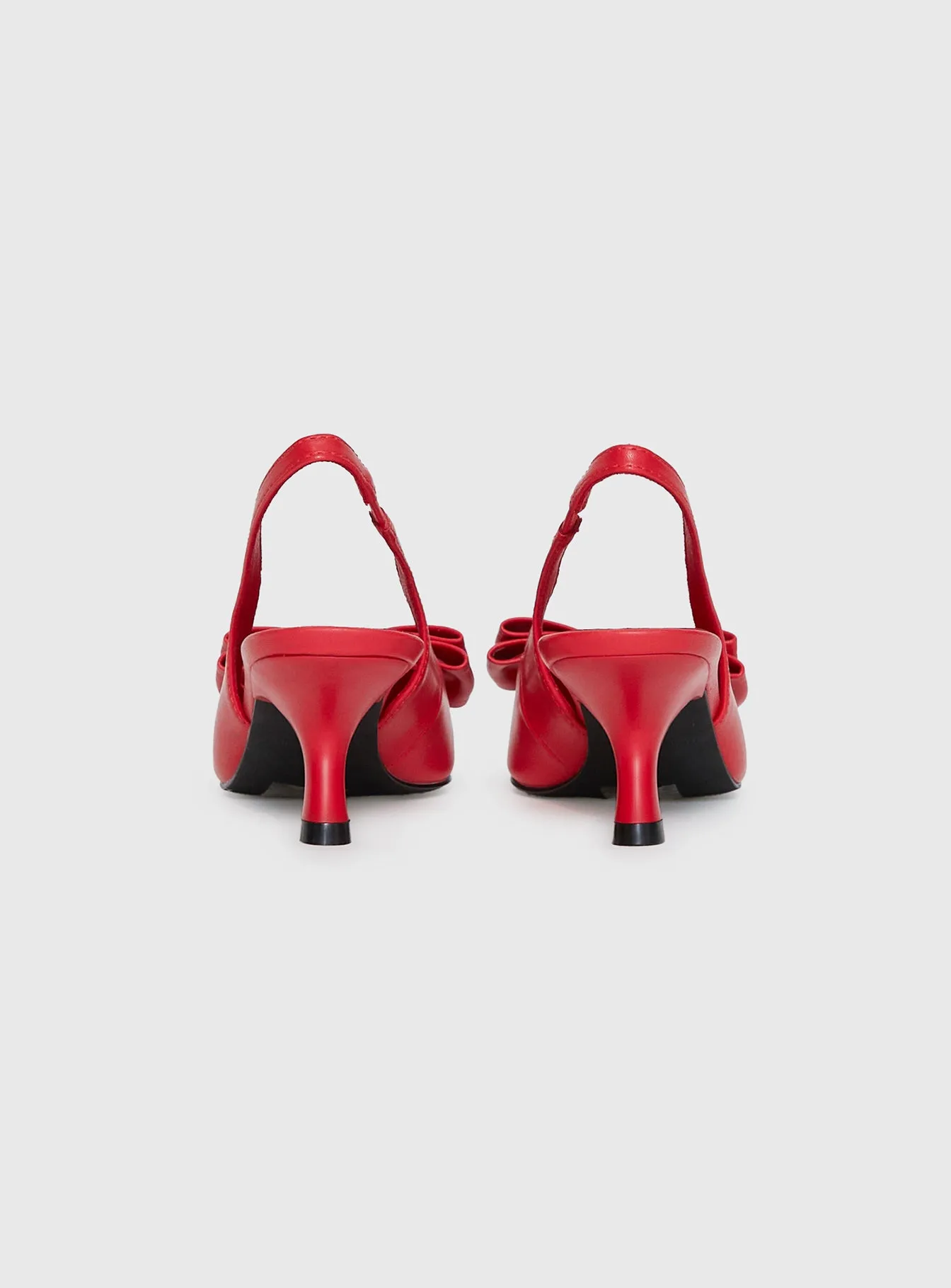 Janna Pointed Toe Heels Red sold by Princess Polly product image thumbnail 5