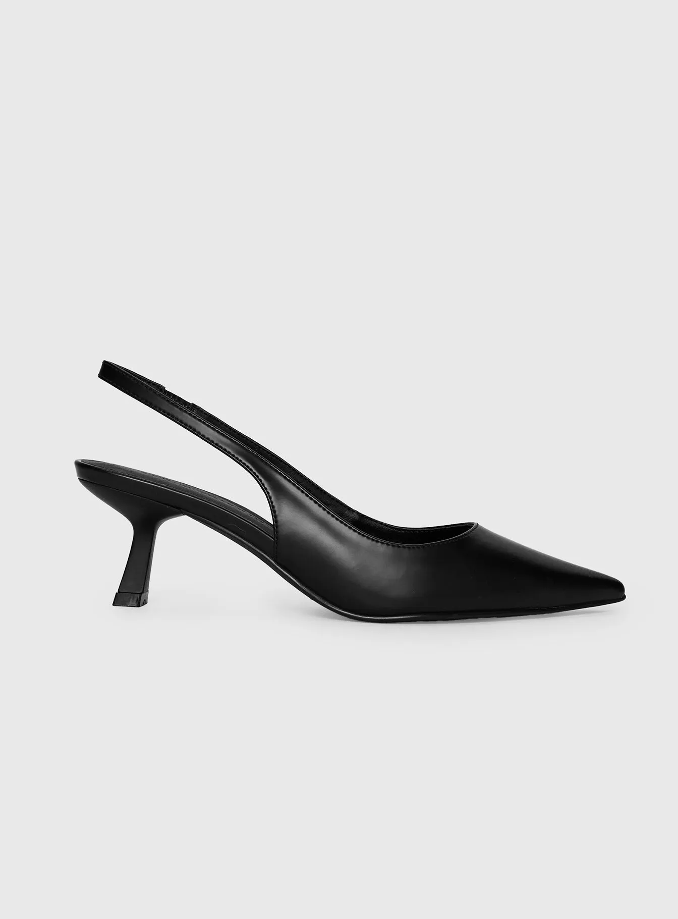 Denalia Pointed Toe Heels Black Matte sold by Princess Polly product image thumbnail 2