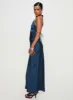 Limosina Halter Maxi Dress Navy sold by Princess Polly
